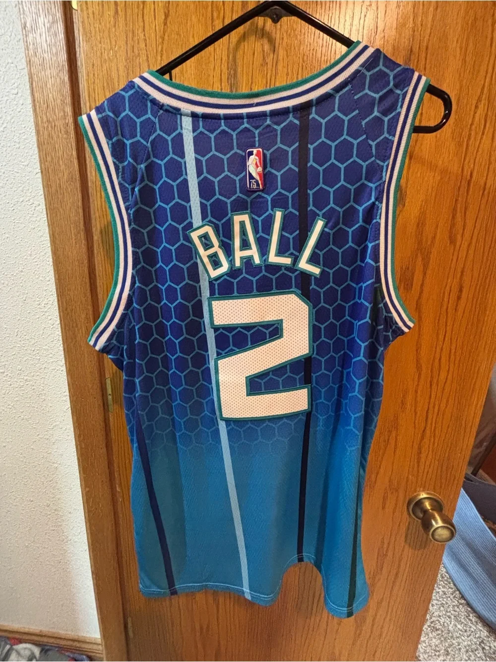 NBA Charlotte Blue Gradient - #2 Ball Jersey